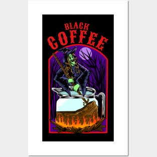 Black coffee Posters and Art